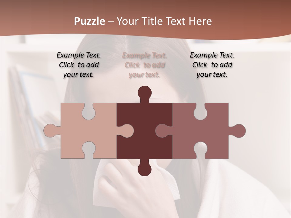 Indoors White Hands PowerPoint Template