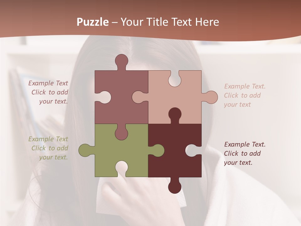 Indoors White Hands PowerPoint Template