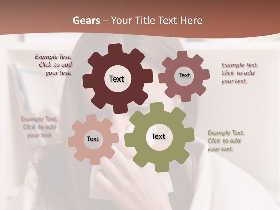 Indoors White Hands PowerPoint Template