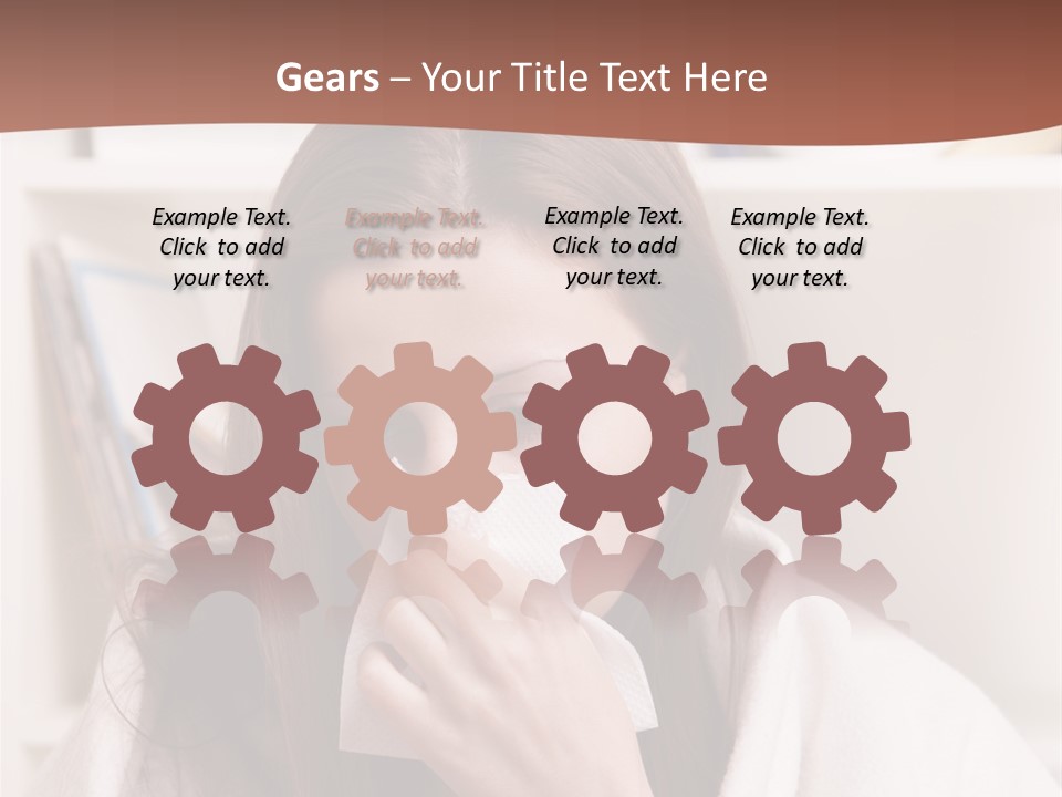 Indoors White Hands PowerPoint Template