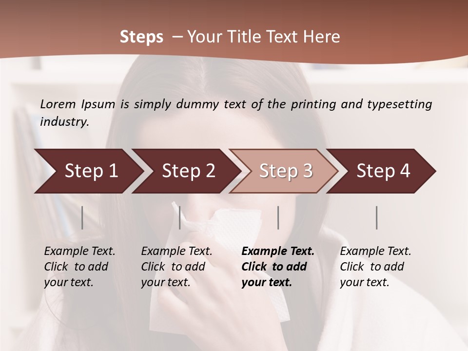 Indoors White Hands PowerPoint Template