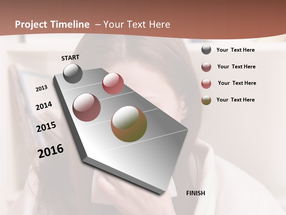 Indoors White Hands PowerPoint Template