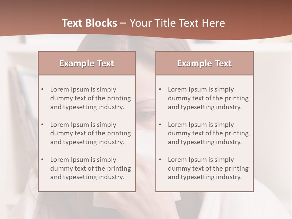 Indoors White Hands PowerPoint Template