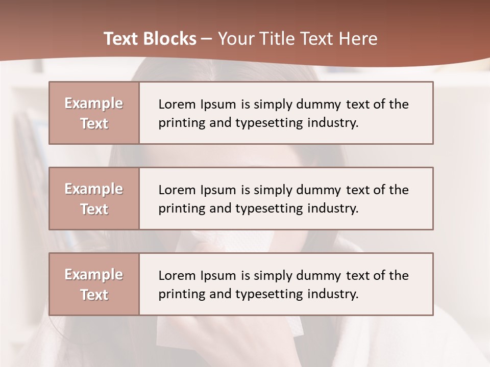 Indoors White Hands PowerPoint Template