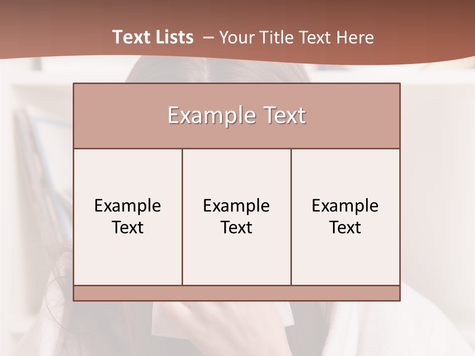 Indoors White Hands PowerPoint Template