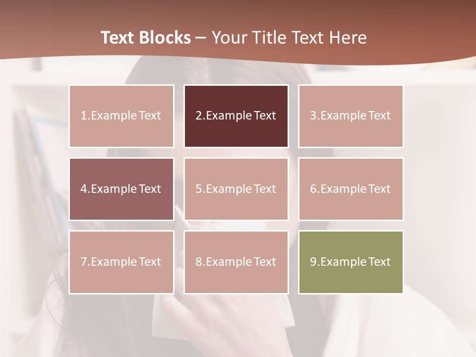 Indoors White Hands PowerPoint Template