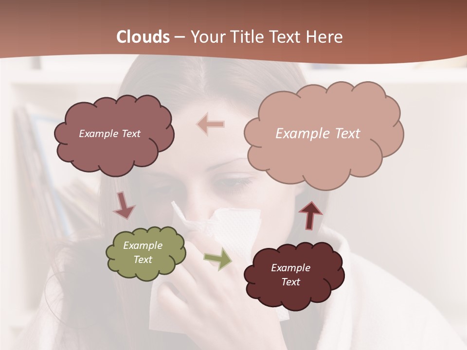 Indoors White Hands PowerPoint Template