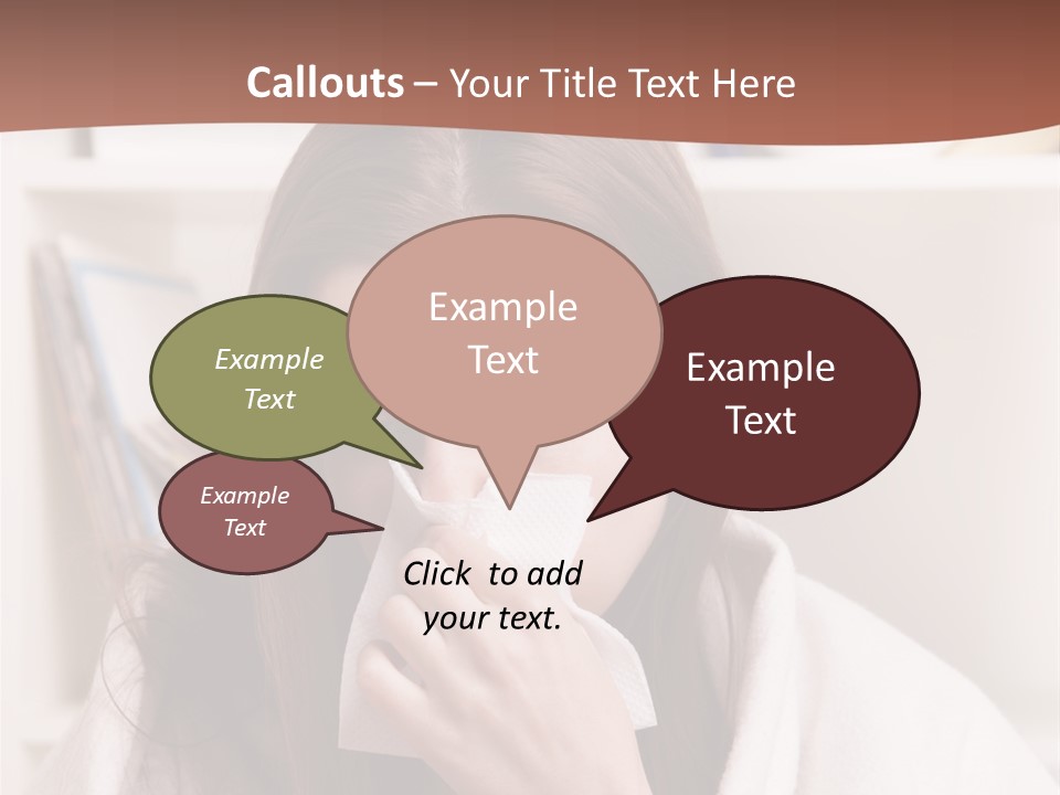 Indoors White Hands PowerPoint Template