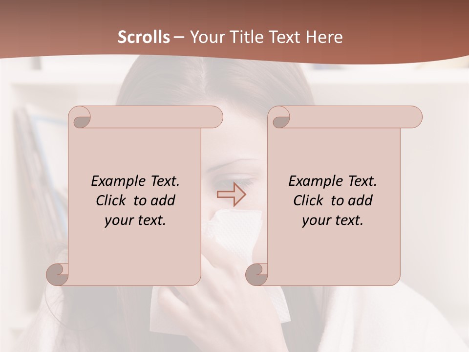 Indoors White Hands PowerPoint Template