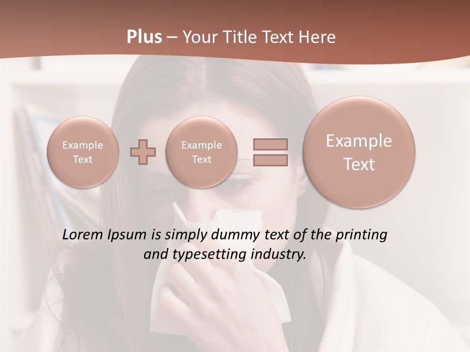 Indoors White Hands PowerPoint Template