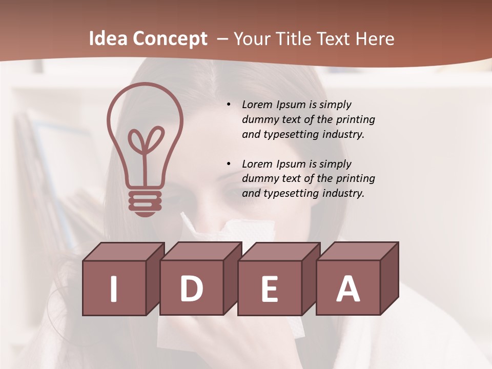 Indoors White Hands PowerPoint Template