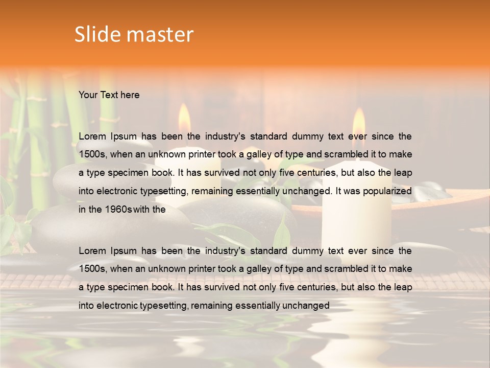 Still Plant Balance PowerPoint Template