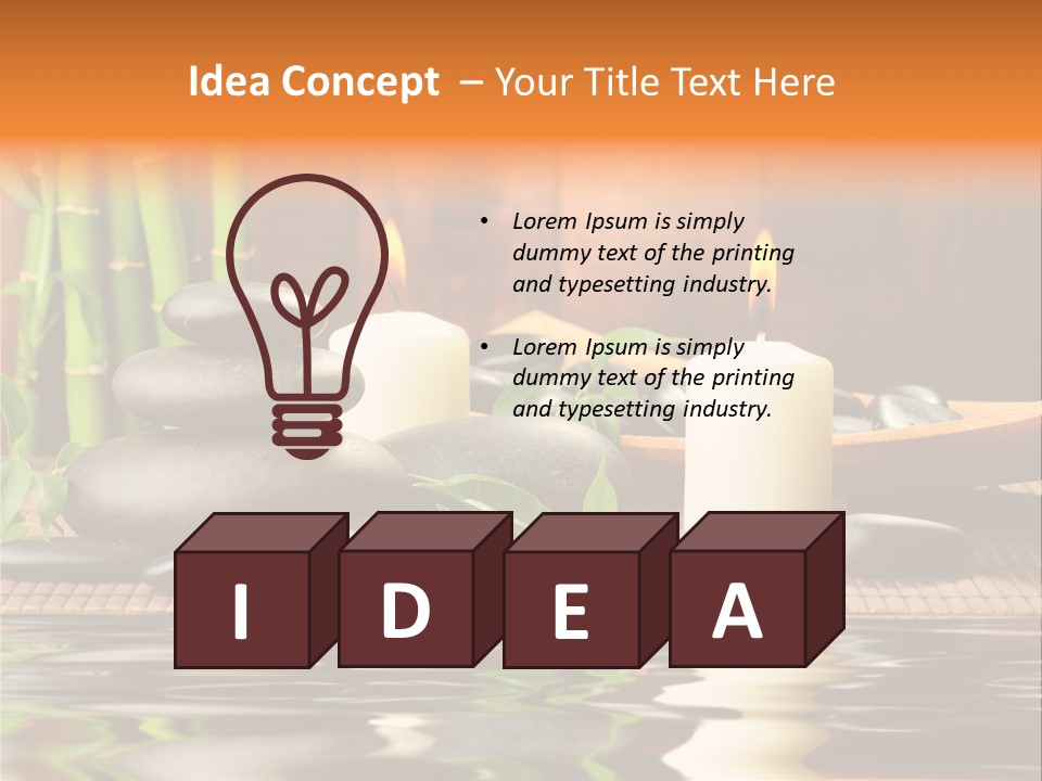 Still Plant Balance PowerPoint Template