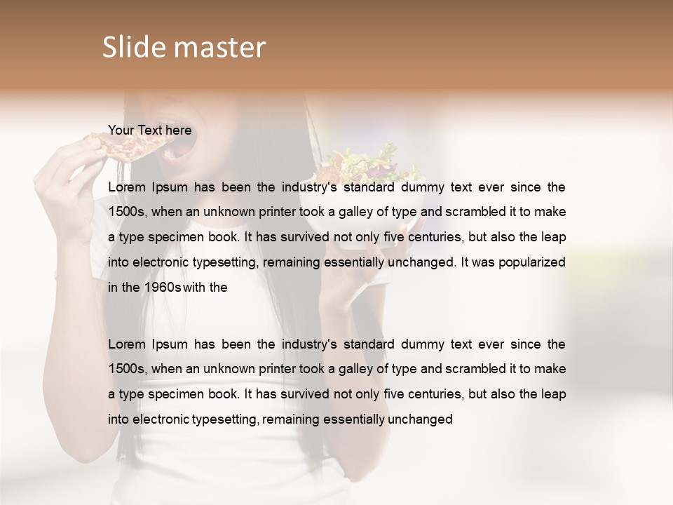 Girl Nutrition Indoor PowerPoint Template