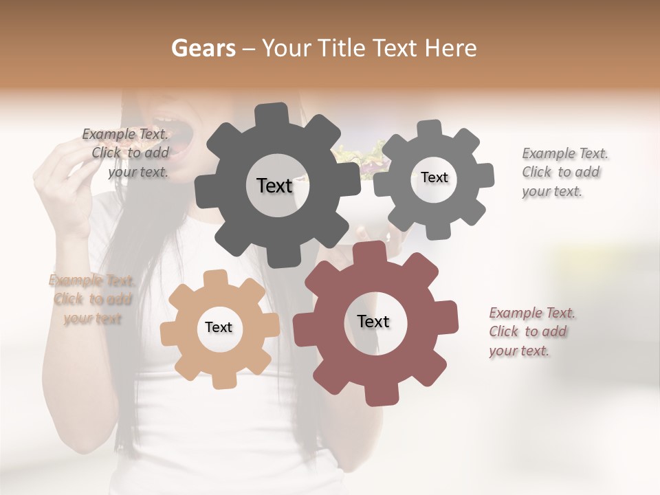 Girl Nutrition Indoor PowerPoint Template