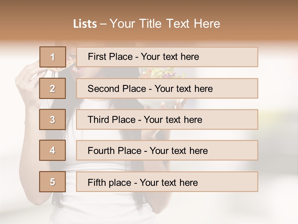 Girl Nutrition Indoor PowerPoint Template