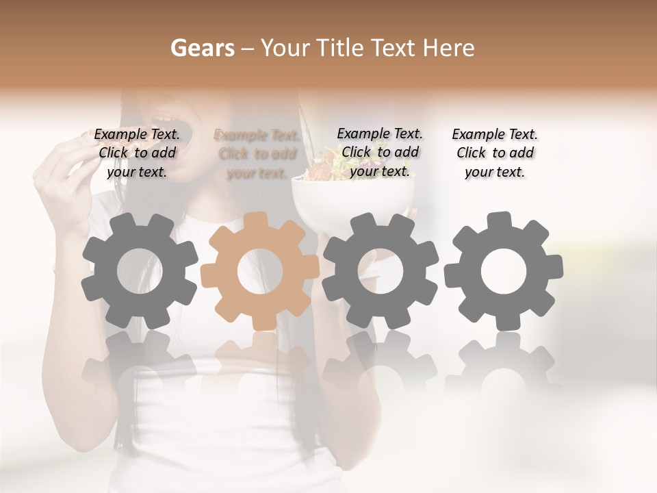 Girl Nutrition Indoor PowerPoint Template