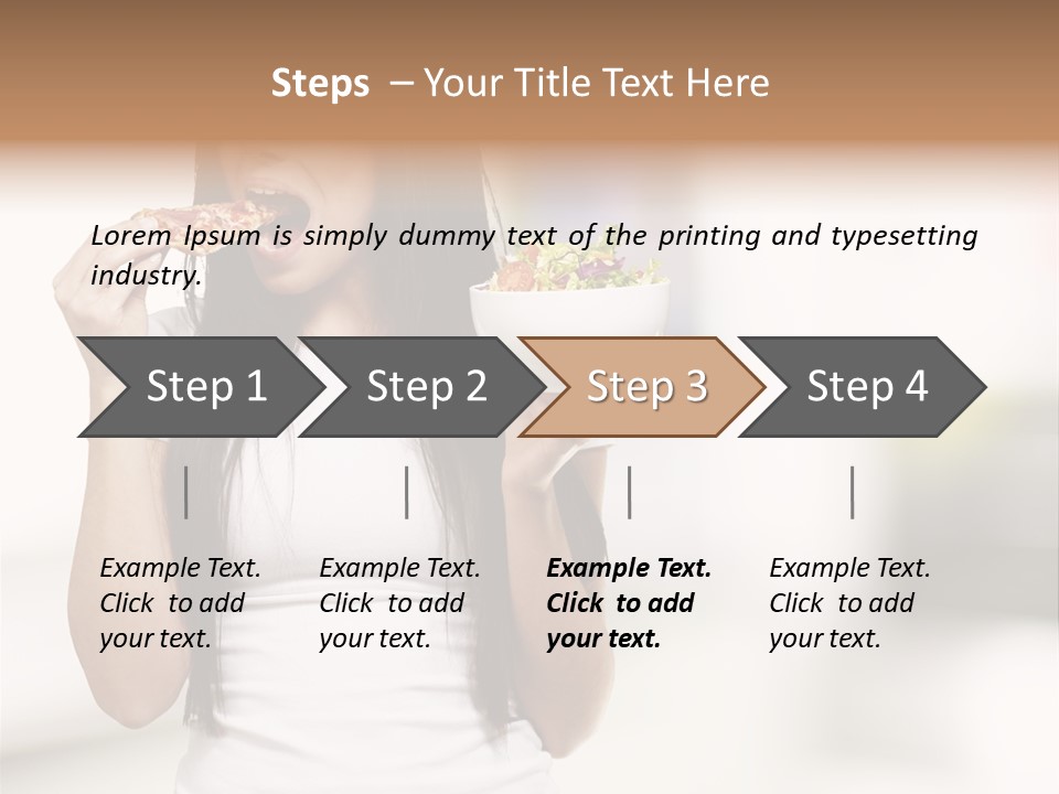 Girl Nutrition Indoor PowerPoint Template