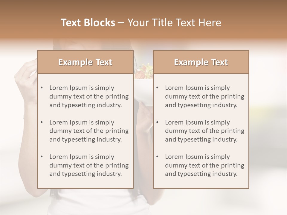 Girl Nutrition Indoor PowerPoint Template