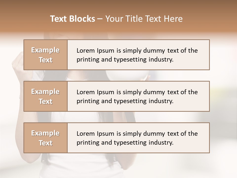 Girl Nutrition Indoor PowerPoint Template