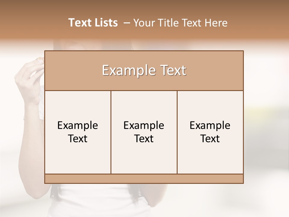 Girl Nutrition Indoor PowerPoint Template