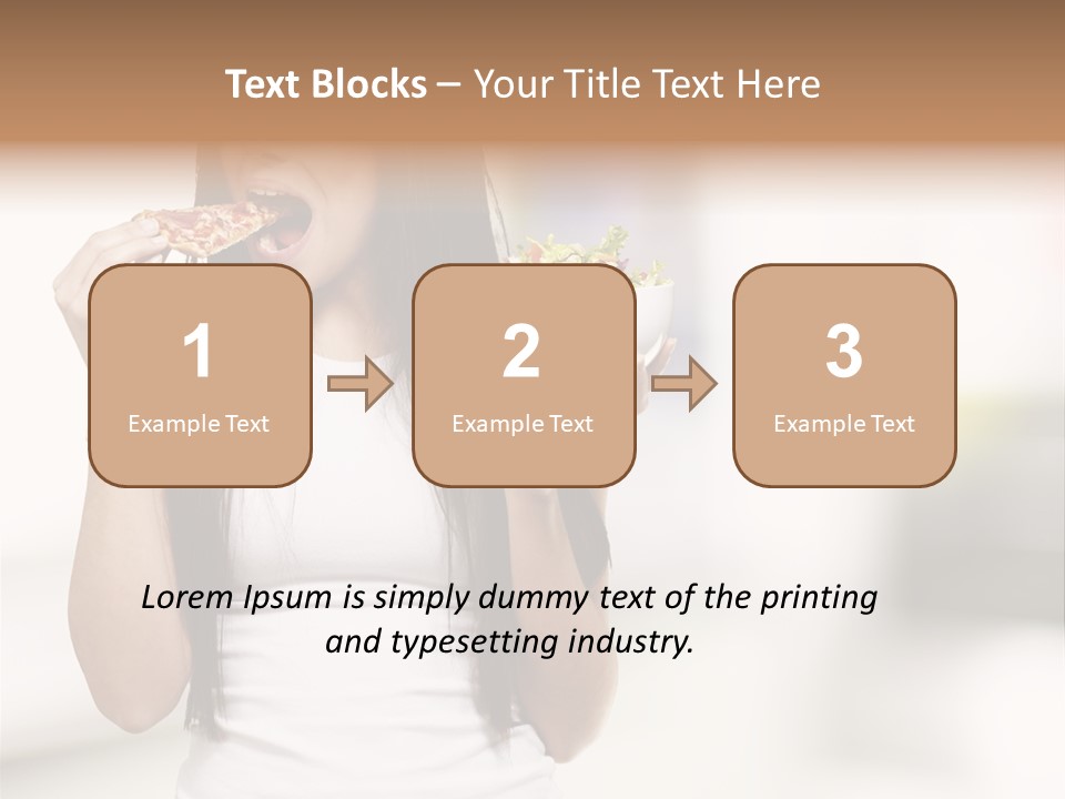 Girl Nutrition Indoor PowerPoint Template