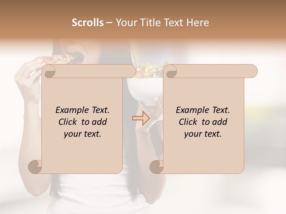 Girl Nutrition Indoor PowerPoint Template