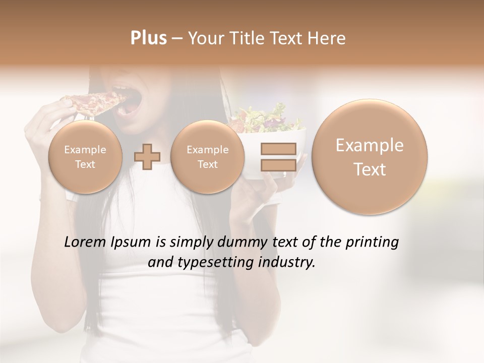 Girl Nutrition Indoor PowerPoint Template