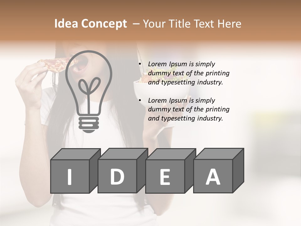 Girl Nutrition Indoor PowerPoint Template