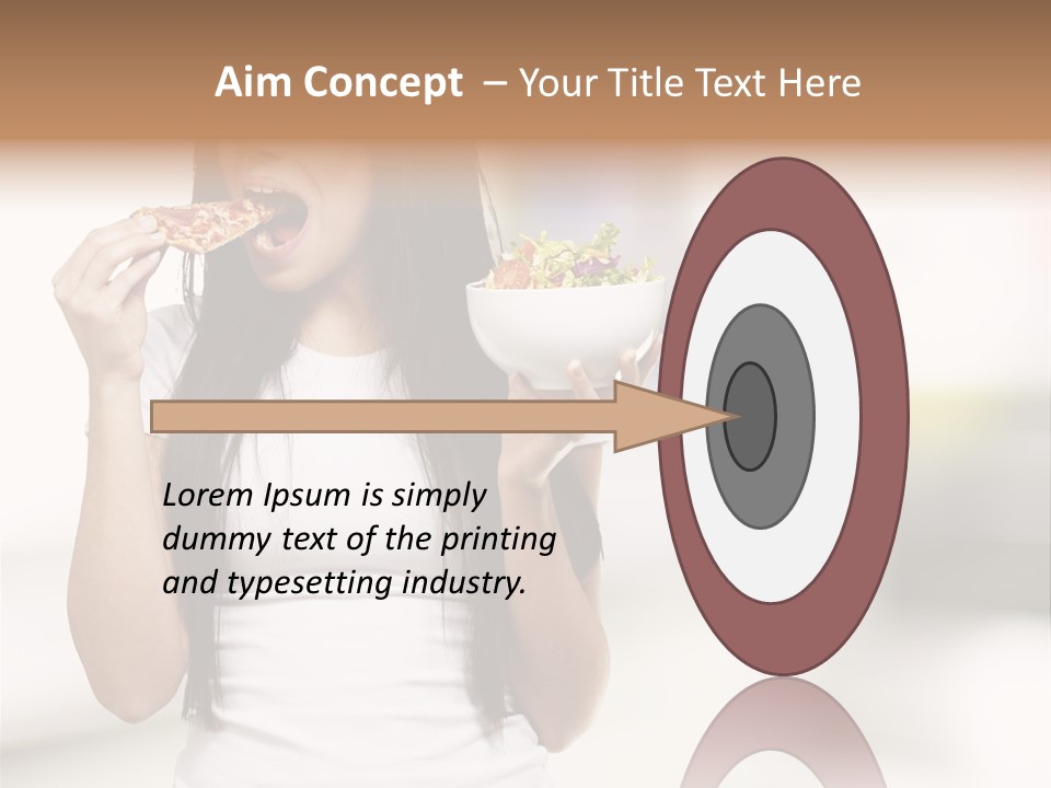 Girl Nutrition Indoor PowerPoint Template