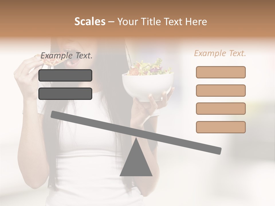 Girl Nutrition Indoor PowerPoint Template