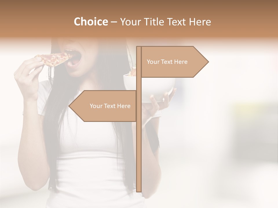 Girl Nutrition Indoor PowerPoint Template