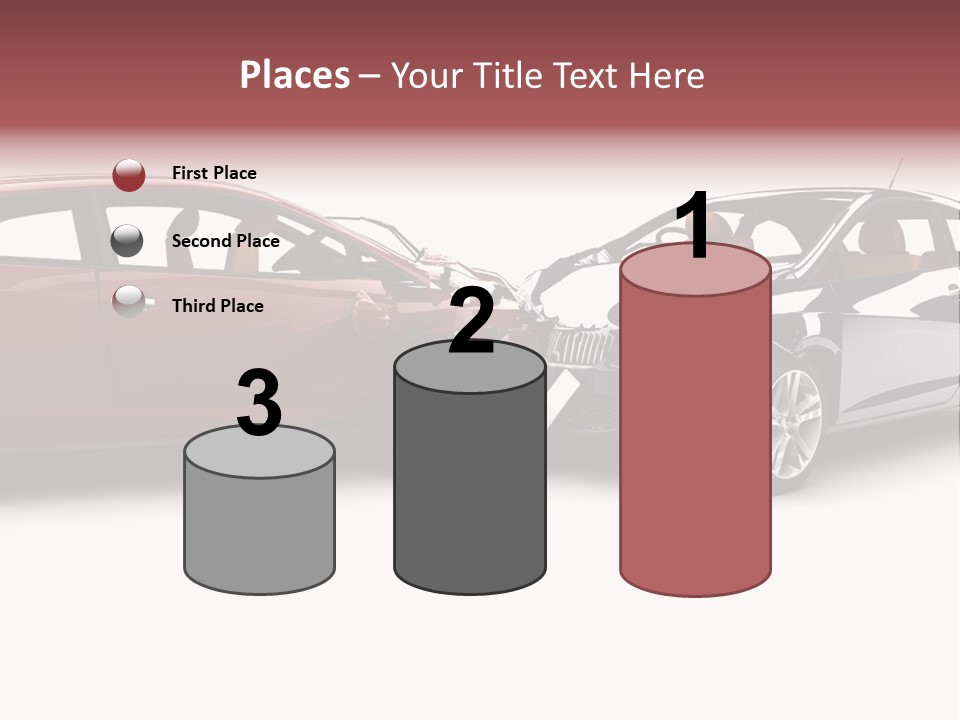Blue Deformation Collision PowerPoint Template