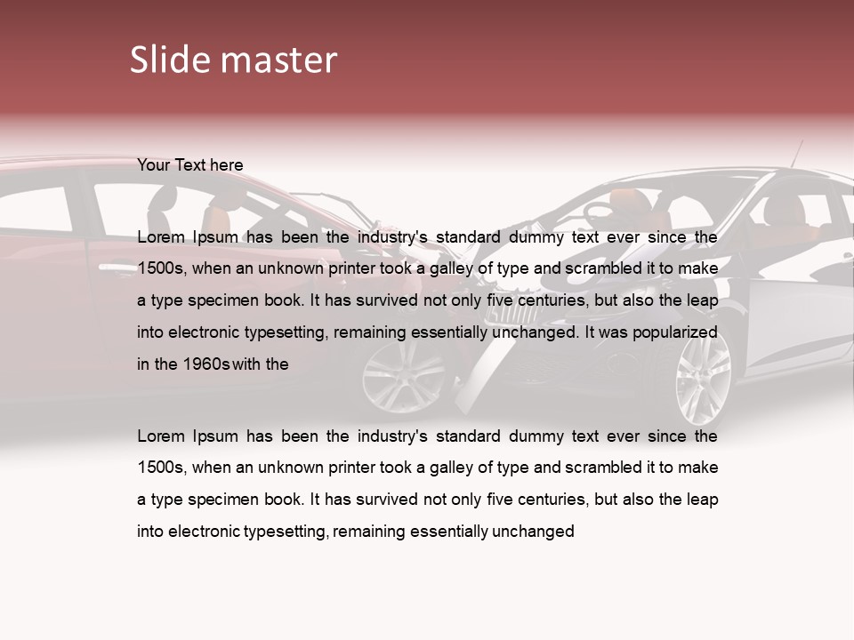 Blue Deformation Collision PowerPoint Template