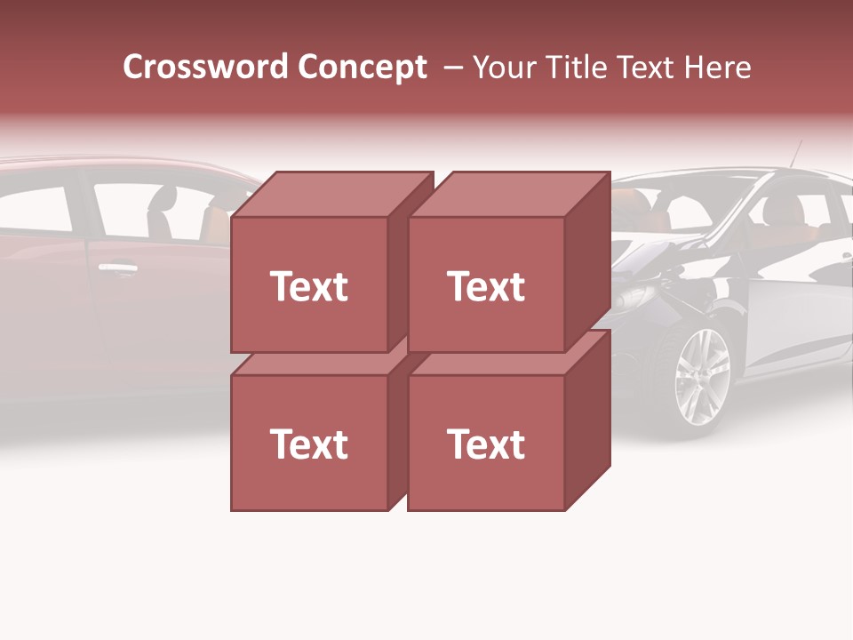 Blue Deformation Collision PowerPoint Template