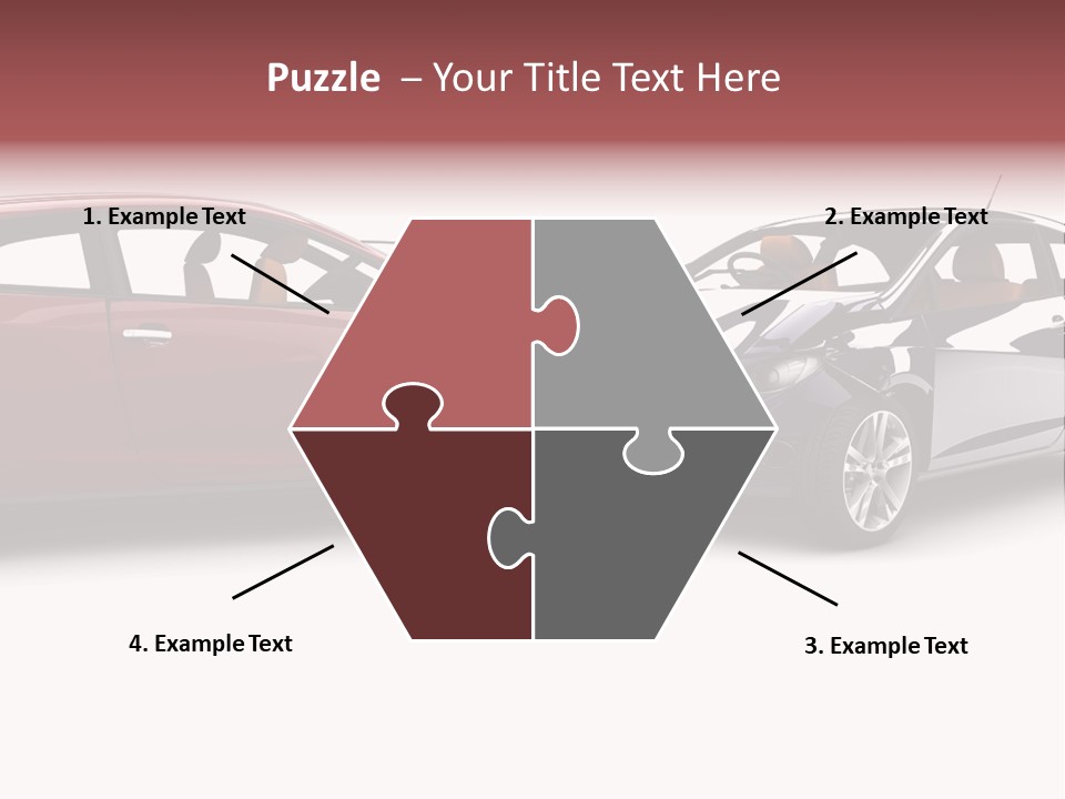 Blue Deformation Collision PowerPoint Template