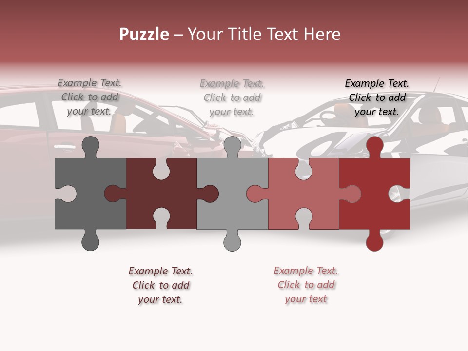 Blue Deformation Collision PowerPoint Template