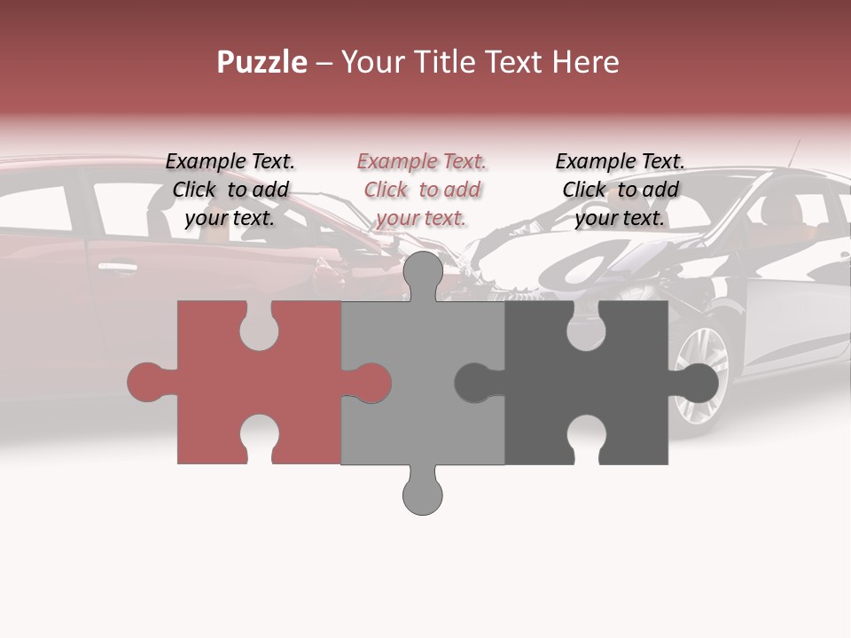 Blue Deformation Collision PowerPoint Template