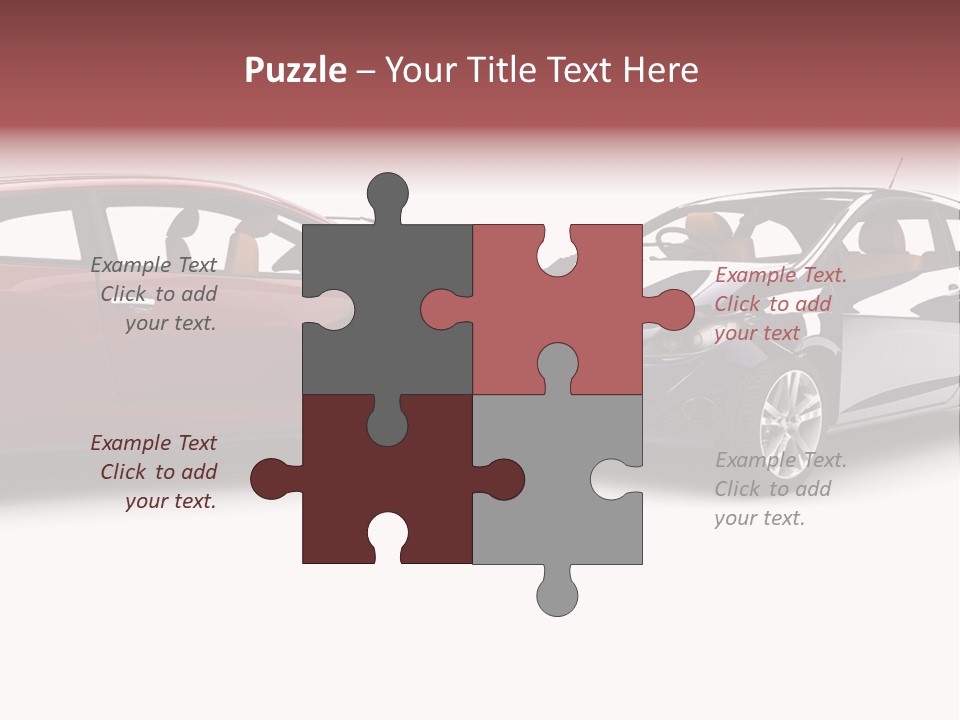 Blue Deformation Collision PowerPoint Template