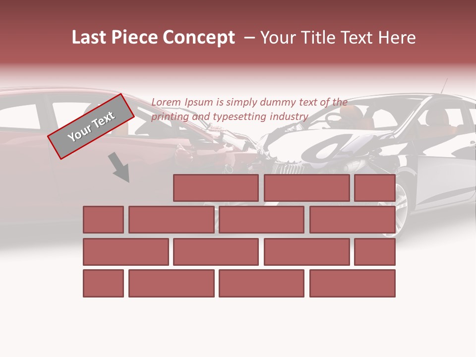 Blue Deformation Collision PowerPoint Template