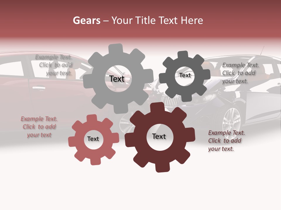 Blue Deformation Collision PowerPoint Template