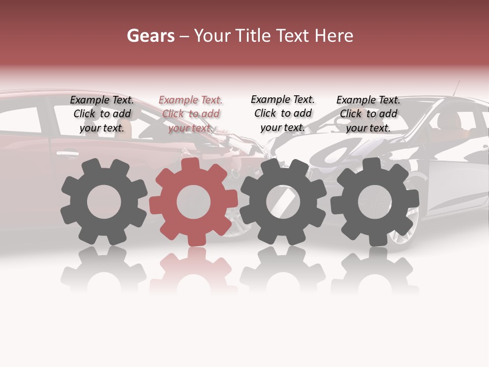 Blue Deformation Collision PowerPoint Template