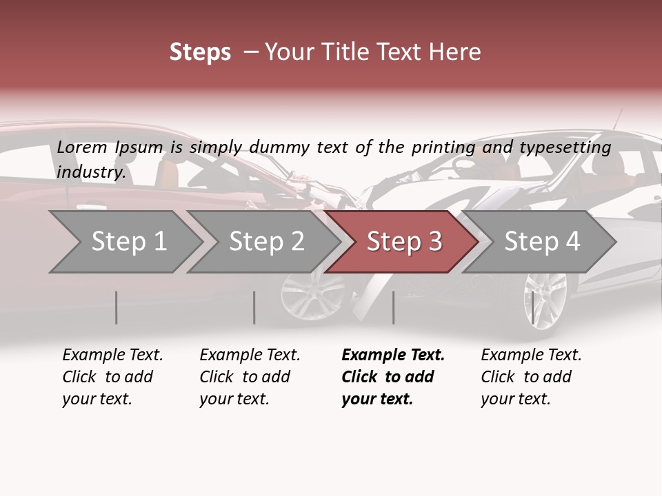 Blue Deformation Collision PowerPoint Template