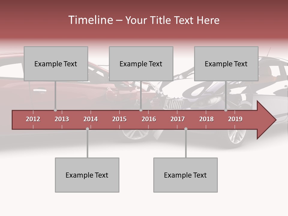 Blue Deformation Collision PowerPoint Template