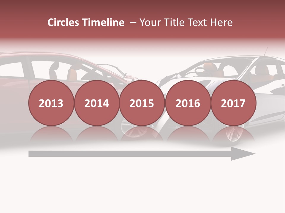 Blue Deformation Collision PowerPoint Template