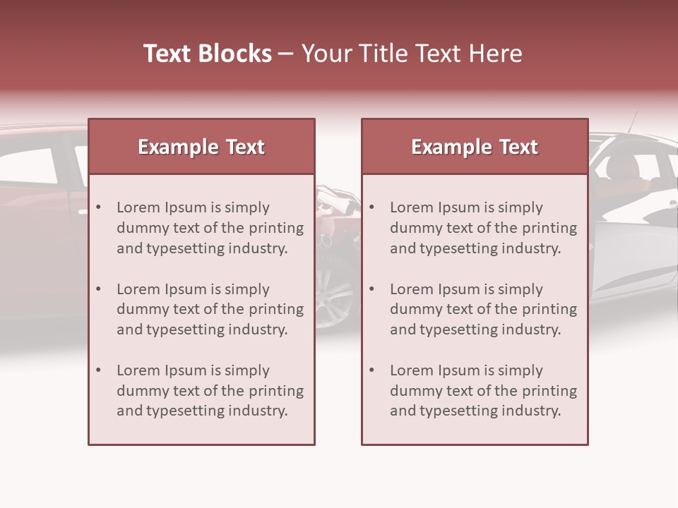 Blue Deformation Collision PowerPoint Template