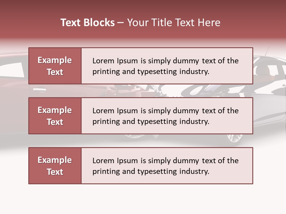 Blue Deformation Collision PowerPoint Template