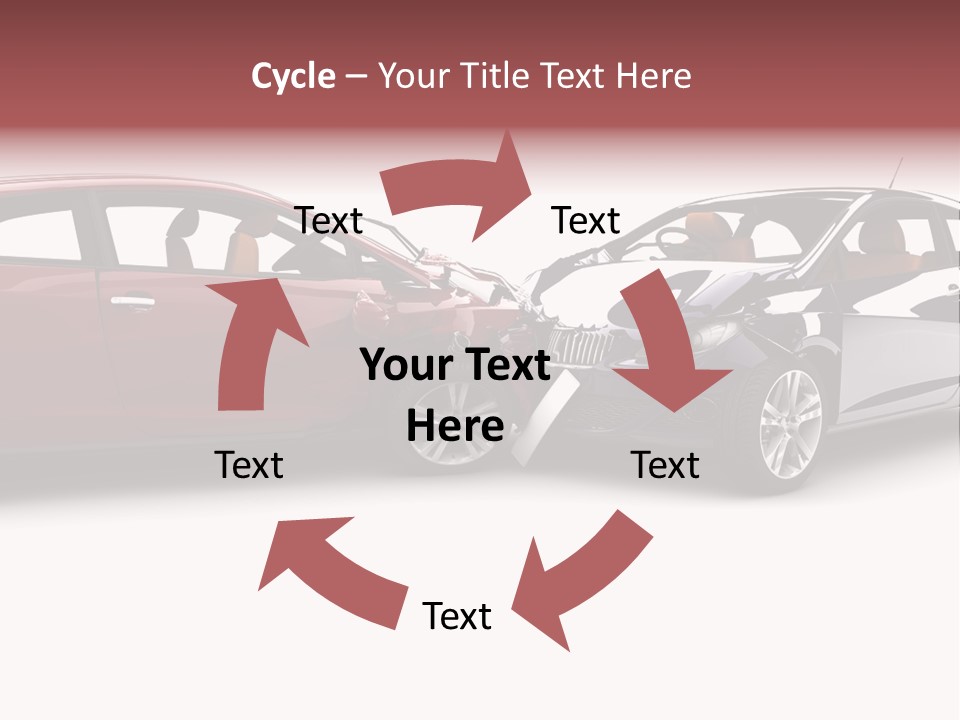Blue Deformation Collision PowerPoint Template