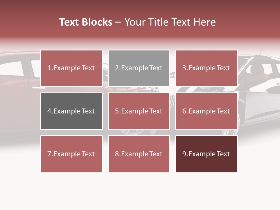 Blue Deformation Collision PowerPoint Template