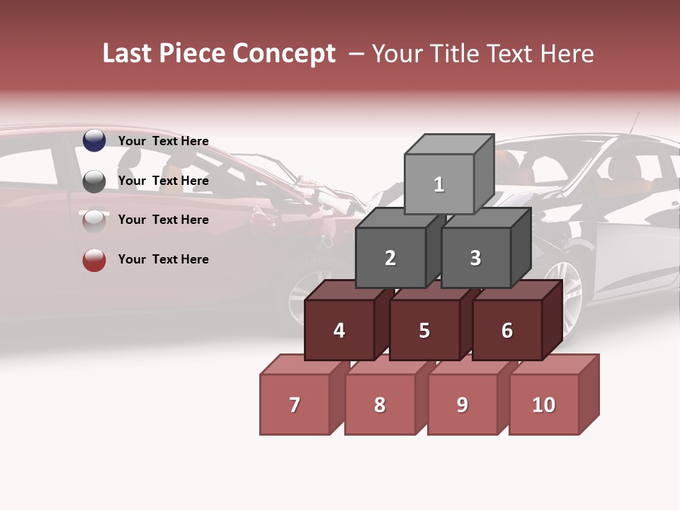 Blue Deformation Collision PowerPoint Template